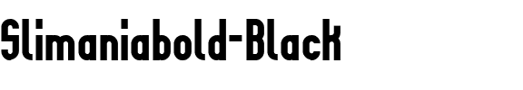 Slimaniabold Black.ttf
