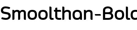 Smoolthan Bold.otf