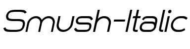 Smush Italic.otf