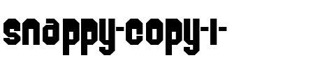 Snappy Regular.ttf