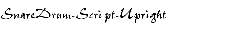 SnareDrum Script Upright Regular.ttf