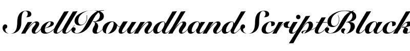 SnellRoundhandScriptBlack Regular.ttf