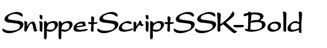 SnippetScriptSSK Bold.ttf