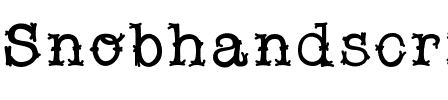 Snobhandscript Medium.ttf