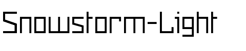 Snowstorm Light Regular.otf