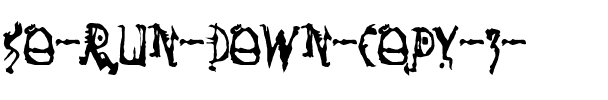 So Run Down Regular.ttf