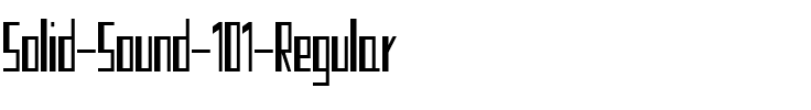 Solid Sound 101 Regular.ttf