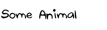 Some_Animal Medium.ttf