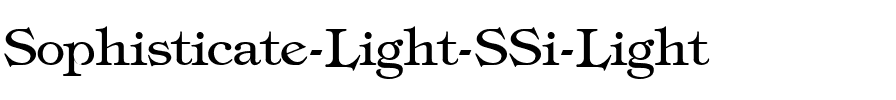 Sophisticate Light SSi Light.ttf
