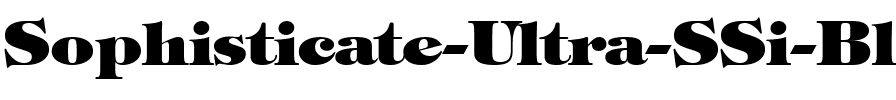 Sophisticate Ultra SSi Black.ttf