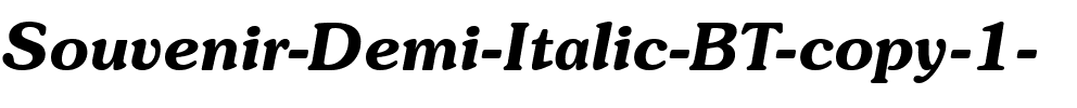Souvenir Lt BT Demi Italic.ttf