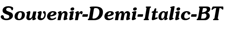 Souvenir Lt BT Demi Italic.ttf