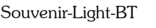 Souvenir Lt BT Light.ttf