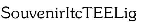 SouvenirItcTEELig Regular.ttf