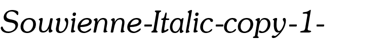 Souvienne Italic.ttf