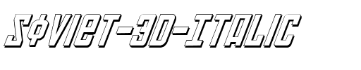 Soviet 3D Italic 3D Italic.ttf