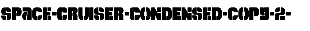 Space Cruiser Condensed Condensed.ttf