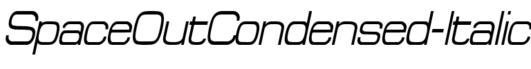 SpaceOutCondensed Italic.ttf