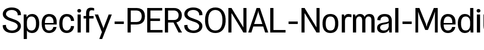 Specify PERSONAL Normal Medium.ttf