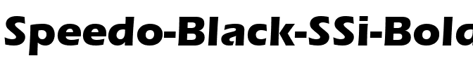 Speedo Black SSi Bold.ttf