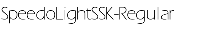 SpeedoLightSSK Regular.ttf