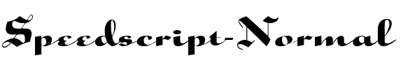 Speedscript Normal.ttf
