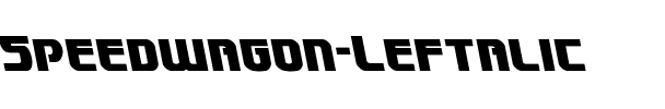 Speedwagon Leftalic Italic.ttf