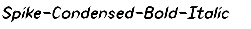 Spike-Condensed Bold Italic.ttf