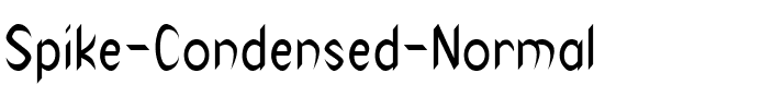Spike-Condensed Normal.ttf