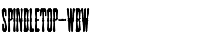 Spindletop Wbw Regular.ttf