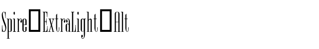 Spire ExtraLight Alt Regular.ttf