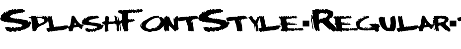 SplashFontStyle ttcon Regular.ttf