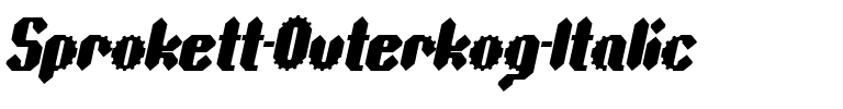 Sprokett Outerkog Italic Regular.ttf