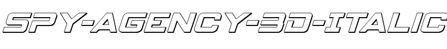 Spy Agency 3D Italic Italic.ttf