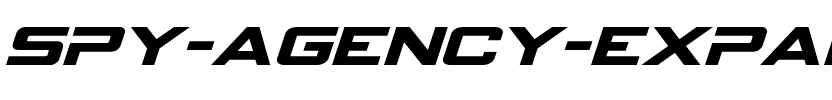 Spy Agency Expanded Italic Expanded Italic.ttf