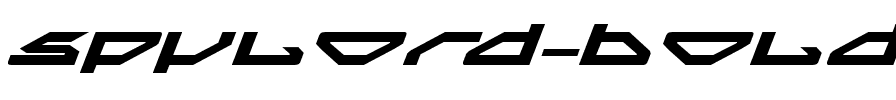 Spylord Bold Expanded Italic BoldExpandedItalic.ttf
