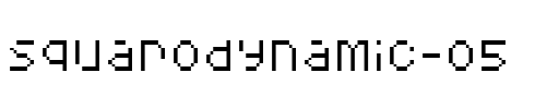 Squarodynamic 05 Regular.ttf