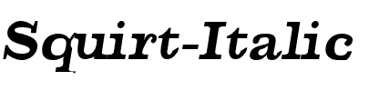 Squirt-Italic Italic.ttf