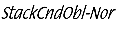 StackCndObl-Nor Regular.ttf