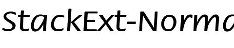 StackExt-Normal Regular.ttf