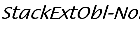 StackExtObl-Nor Regular.ttf