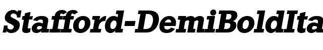 Stafford-DemiBoldIta Regular.ttf
