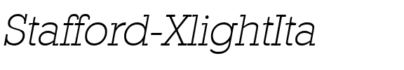 Stafford-XlightIta Regular.ttf