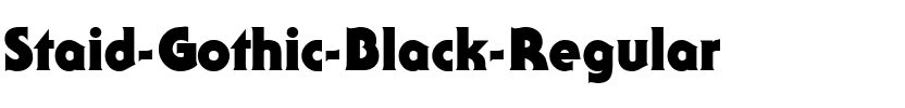 Staid Gothic Black Regular.ttf