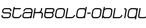 StakBold Oblique Regular.ttf