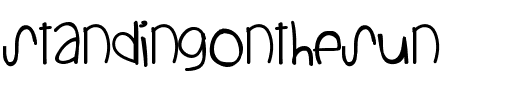 StandingOnTheSun StandingOnTheSun.ttf