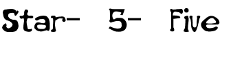 Star 5 Five Regular.ttf