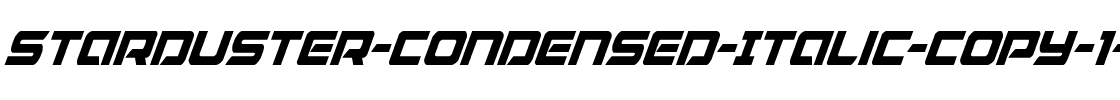Starduster Condensed Italic Condensed Italic.ttf