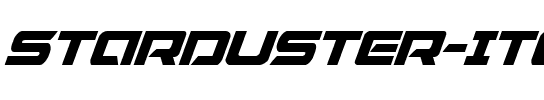 Starduster Italic Italic.ttf