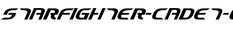 Starfighter Cadet Italic Italic.ttf
